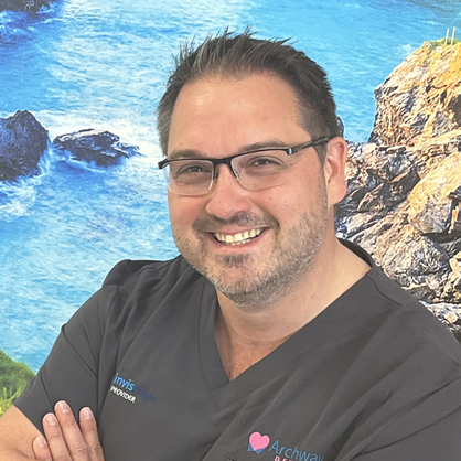 This is a picture of Dr Konrad Skorko. He is a new dentist at Archway Dental Practice in Callington, Cornwall. We are thrilled to have him join our happy dentists and dental staff team. He is a highly talented clinician and enjoys coastal walks with his dogs…that probably explains his smile and happy demeanour.